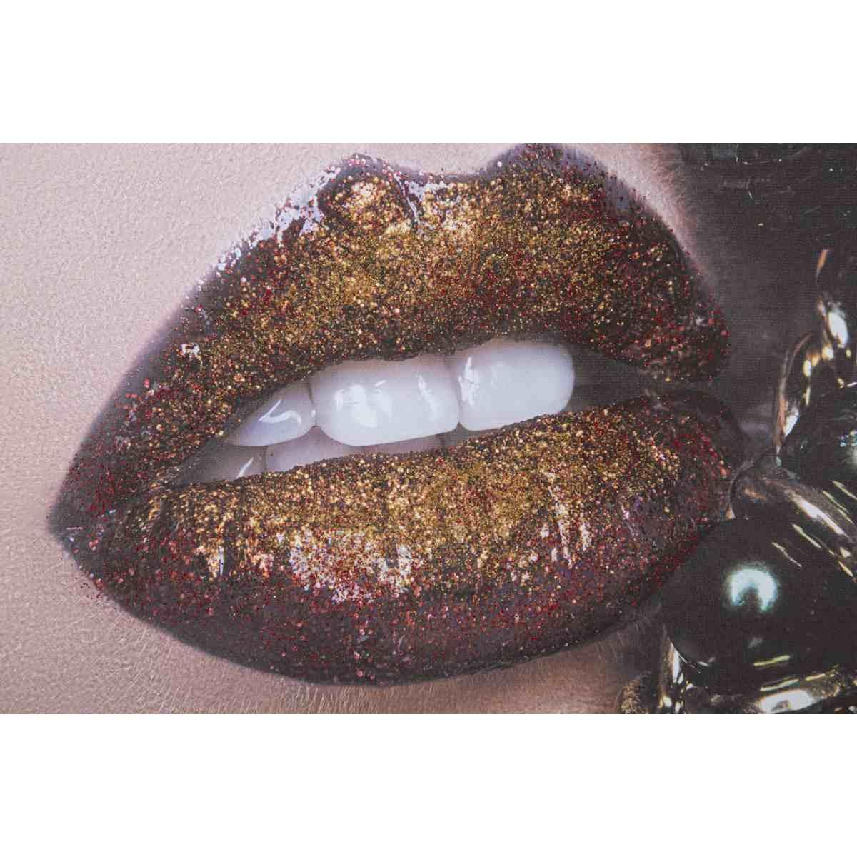 Stampa su tela beautiful lips cm 120x3,8x80