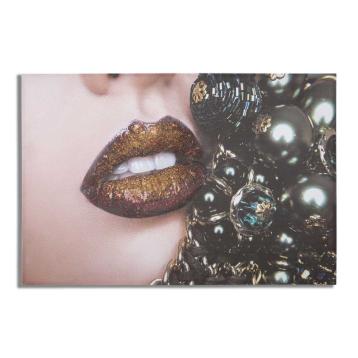 Stampa su tela beautiful lips cm 120x3,8x80
