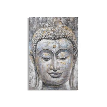 Dipinto su tela face buddha light -a- cm 80x3x120