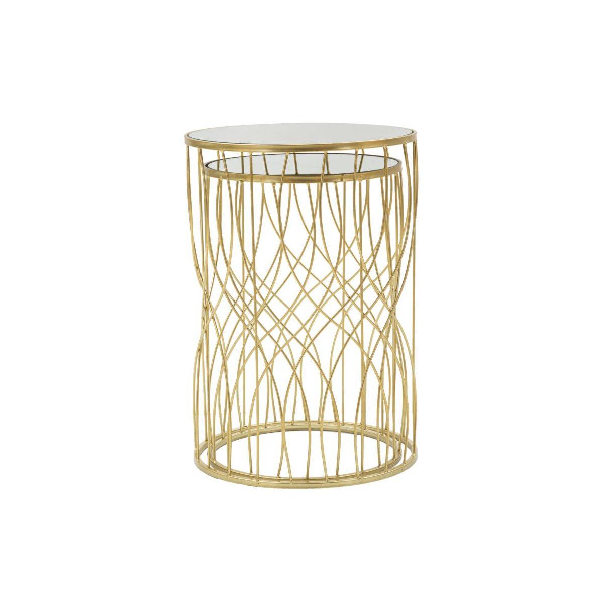 Tavolinetti ligne coppia cm Ø 38x55-33x50