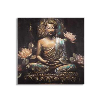 Dipinto su tela buddha -a- cm 100x3x100