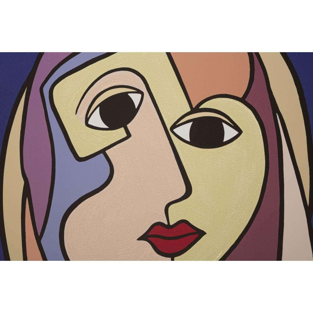Stampa dipinta double faces large -a- cm 80x3x120