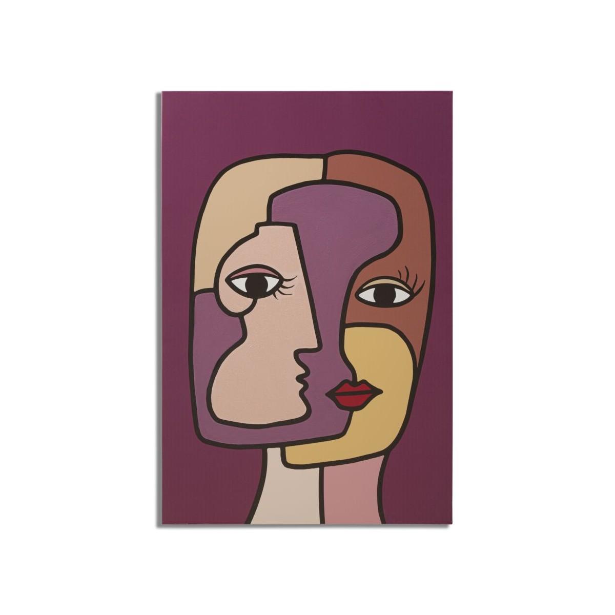 Stampa dipinta faces new -a- cm 60x3x90