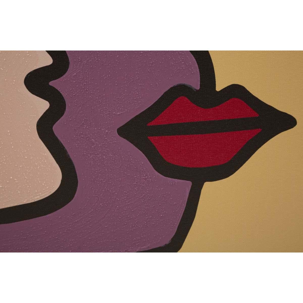 Stampa dipinta faces new -a- cm 60x3x90