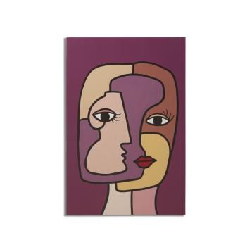 Stampa dipinta faces new -a- cm 60x3x90