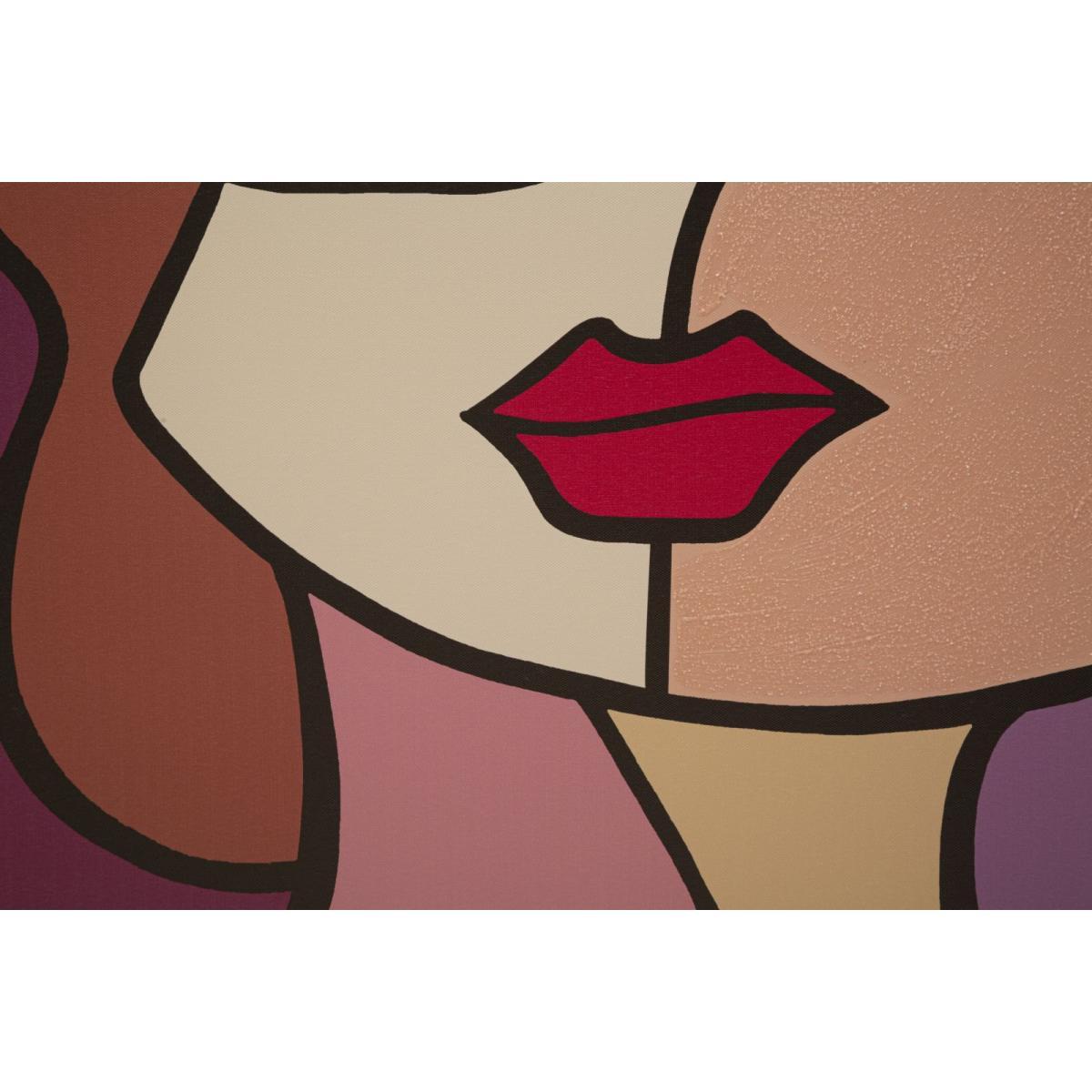 Stampa dipinta faces new -b- cm 60x3x90