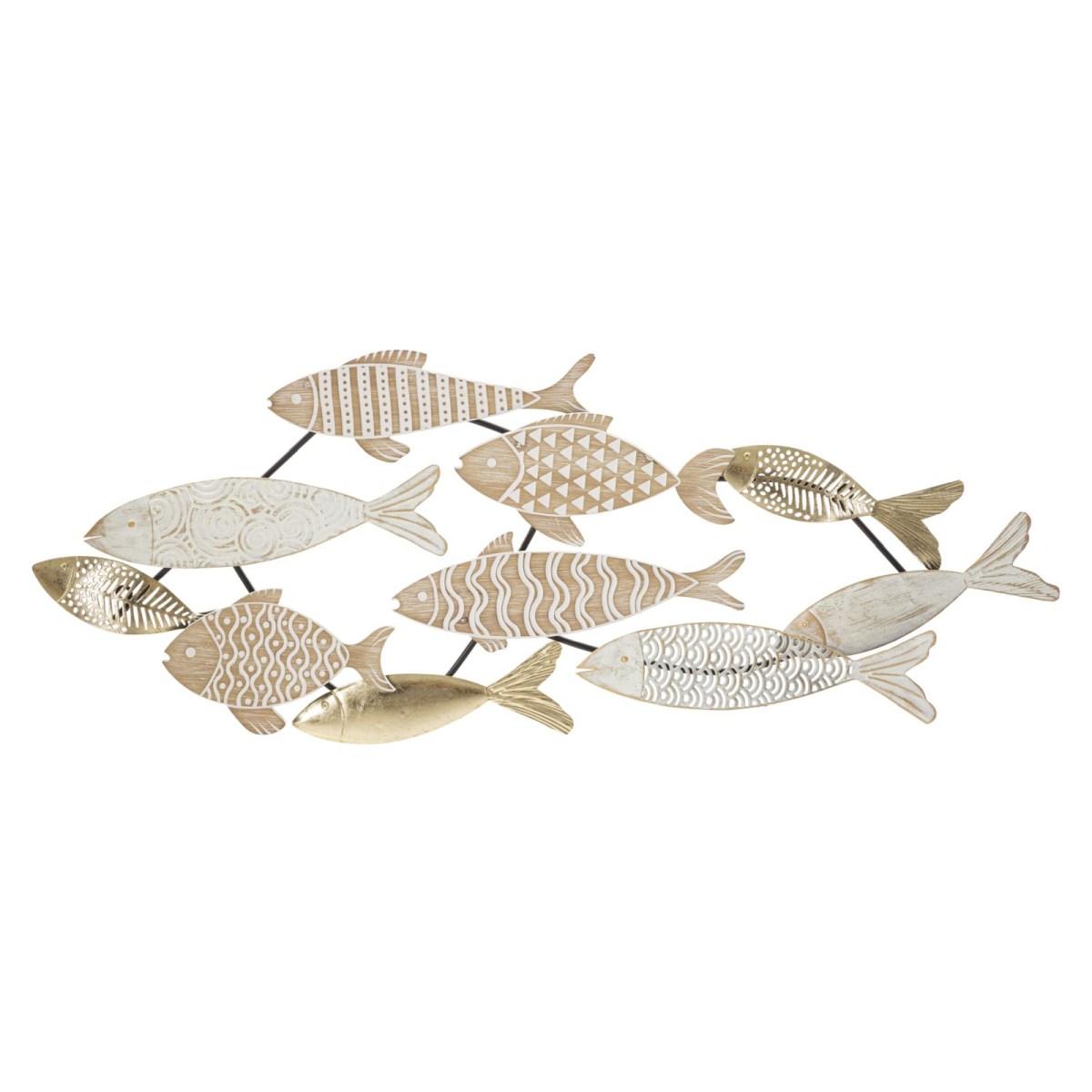 Pannello in ferro fishy cm 118x5,7x46,4