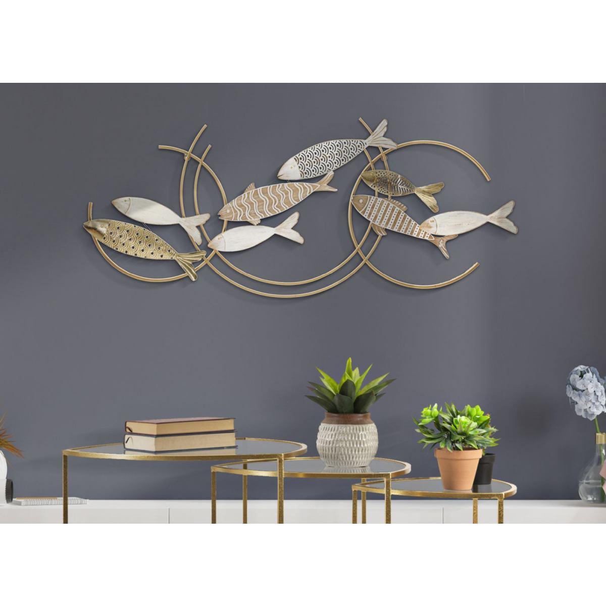 Pannello in ferro fishy move cm 142,9x5x61,6