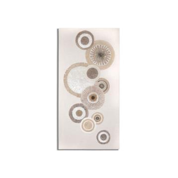 Dipinto su tela circly c/inserti -a- cm 50x3,2x100