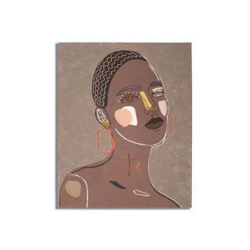 Dipinto su tela tribal -a- cm 80x2,8x100