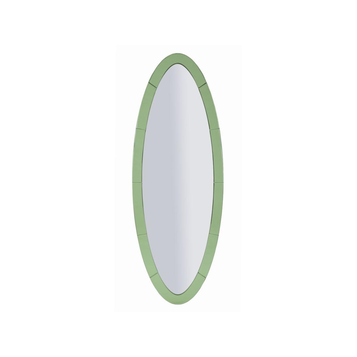 Specchio da muro amman verde cm 55x2x150 (misura specchio cm 42,5x137,5)