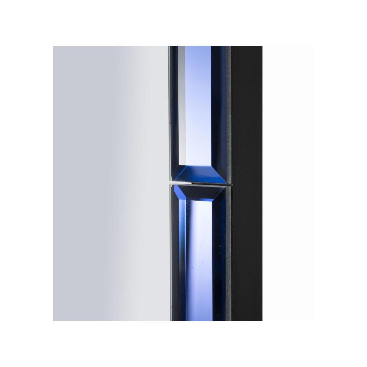 Specchio da muro riyad blu cm 55x2x150 (misura specchio cm 49x143,5)