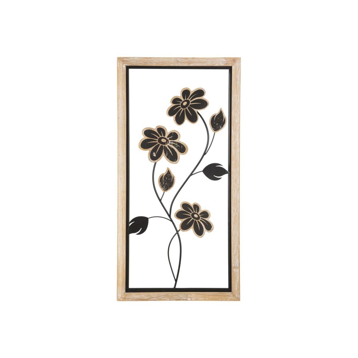 Pannello in ferro e legno girish -a- cm 30x2,5x60