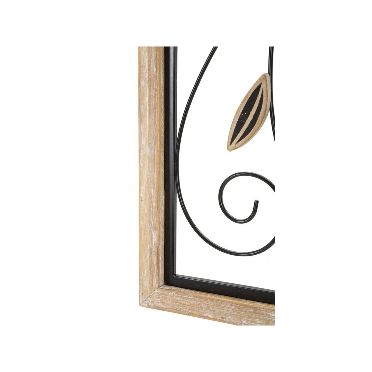 Pannello in ferro e legno koman -a- cm 26x2,5x60<br>