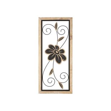 Pannello in ferro e legno koman -a- cm 26x2,5x60<br>