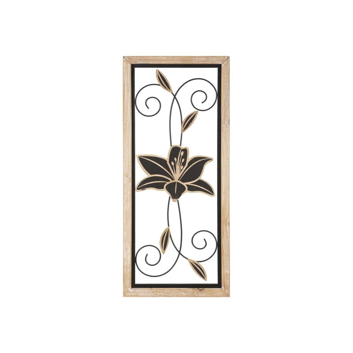 Pannello in ferro e legno koman -b- cm 26x2,5x60<br>