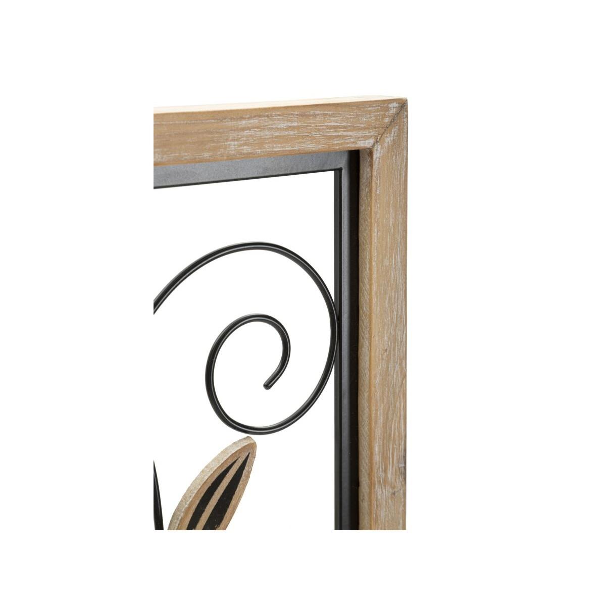 Pannello in ferro e legno koman -b- cm 26x2,5x60<br>