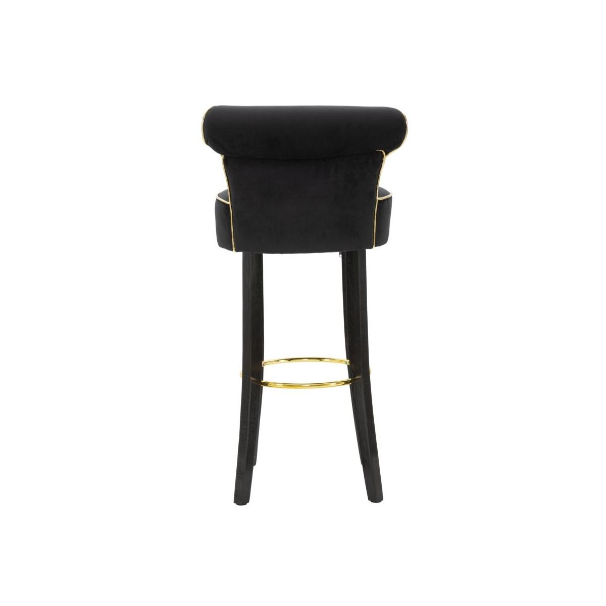 Sgabello bar luxy nero cm 46x48x96 (altezza seduta 75cm)