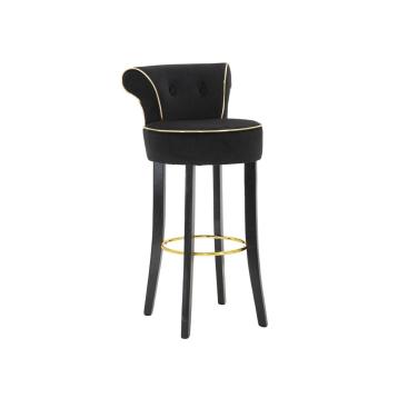 Sgabello bar luxy nero cm 46x48x96 (altezza seduta 75cm)
