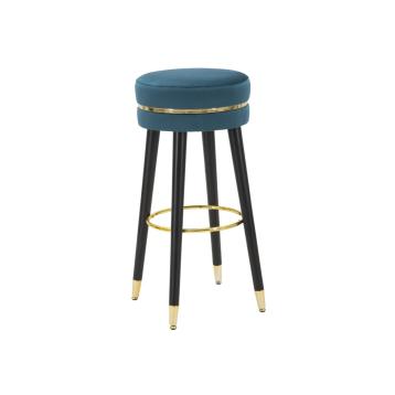 Sgabello bar paris ottanio/gold cm Ø 35x74
