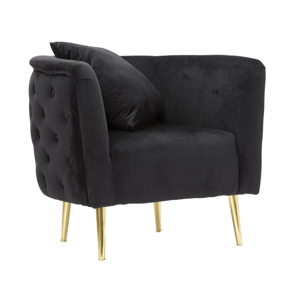 Poltrona bucarest nero cm 76x74x71