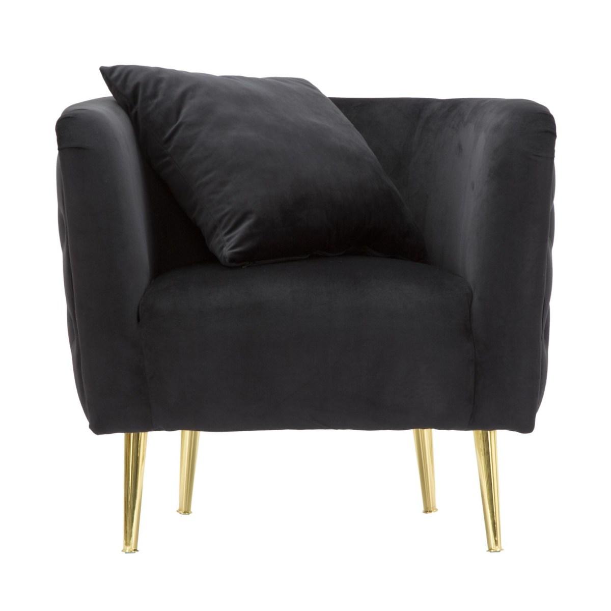 Poltrona bucarest nero cm 76x74x71