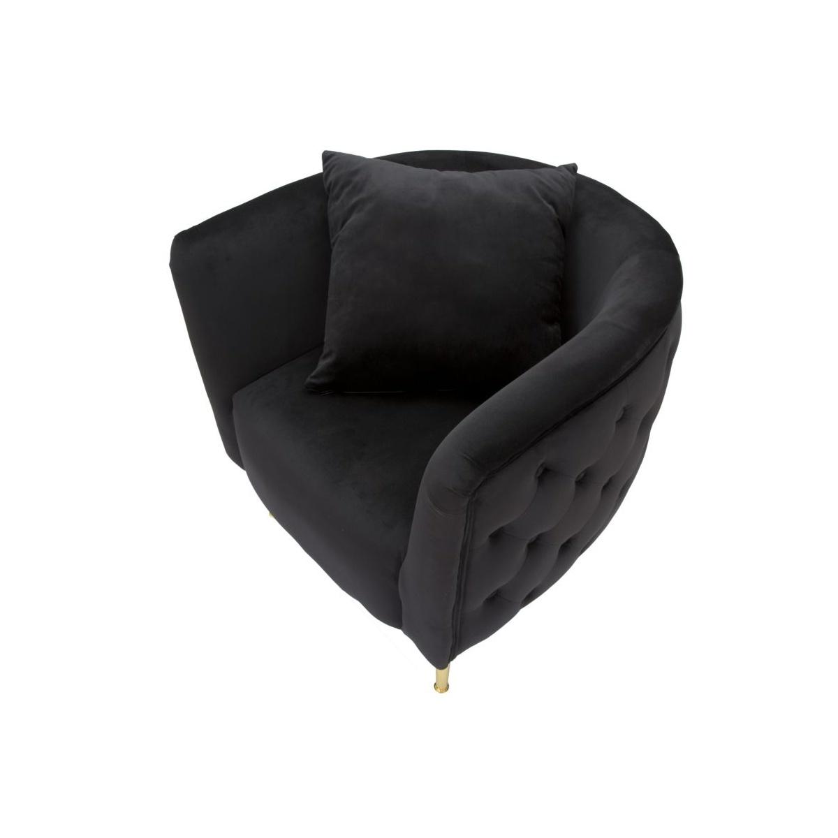 Poltrona bucarest nero cm 76x74x71