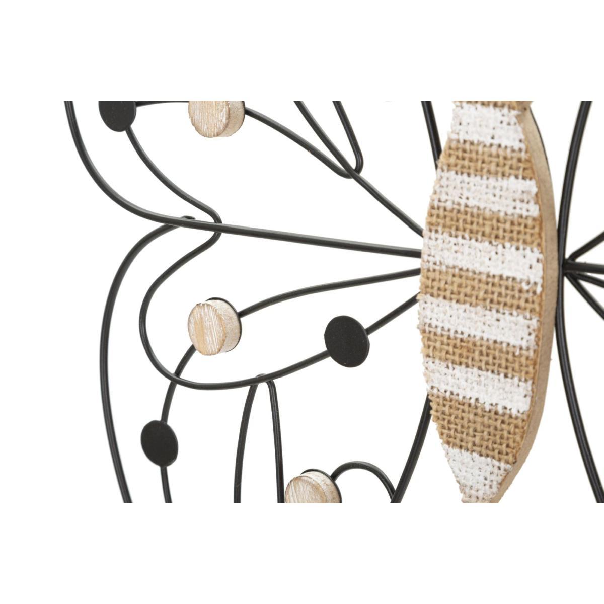 Pannello in ferro e legno butterfly cm 39,5x1,5x33,5 min 2