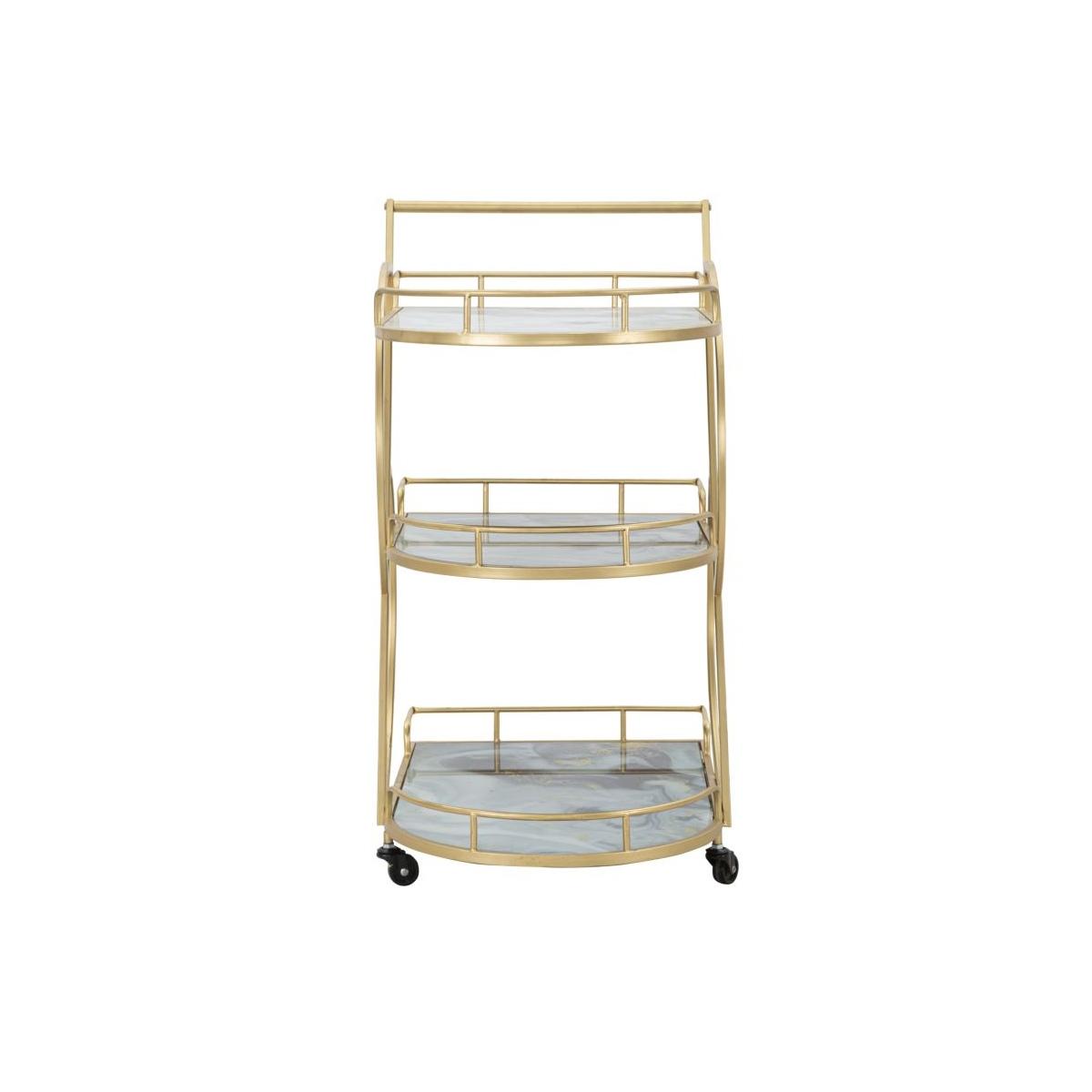Carrello marble glass mix cm 71x45,5x84,5