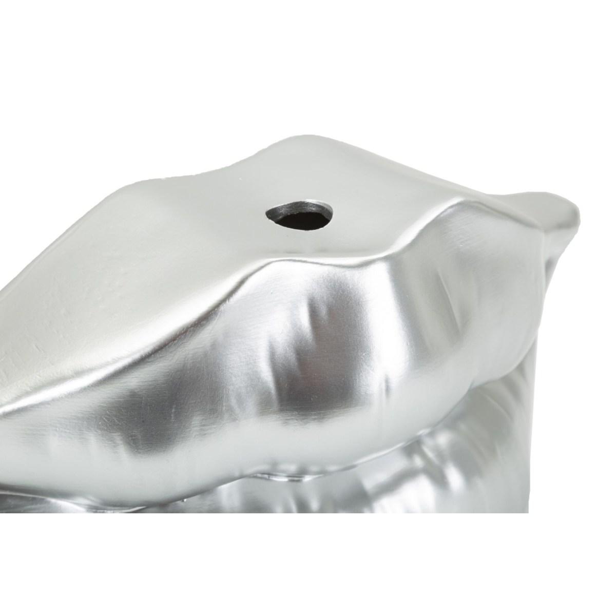 Vaso mouth lip silver cm 23x8x12 min 2