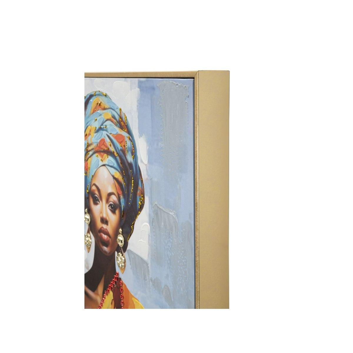 Dipinto su tela c/cornice daphne -b- cm 52x4,5x152