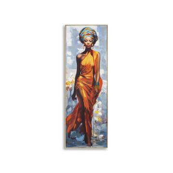 Dipinto su tela c/cornice daphne -b- cm 52x4,5x152