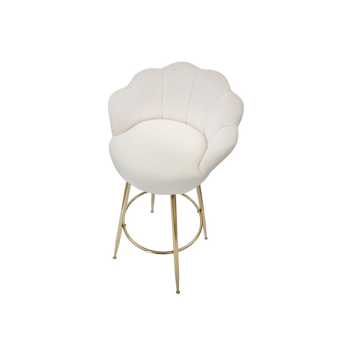 Sgabello bar vienna crema cm 55x53x110 (altezza seduta 88 cm)