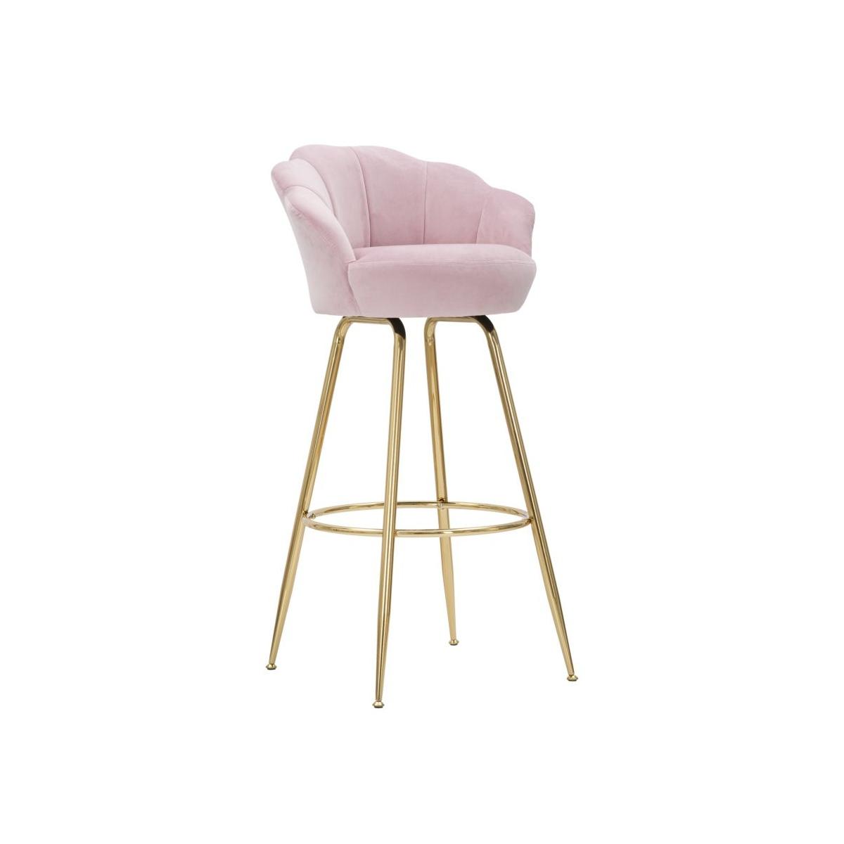 Sgabello bar vienna rosa cm 55x53x110 (altezza seduta 88 cm)