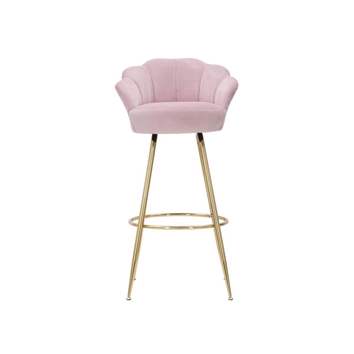 Sgabello bar vienna rosa cm 55x53x110 (altezza seduta 88 cm)