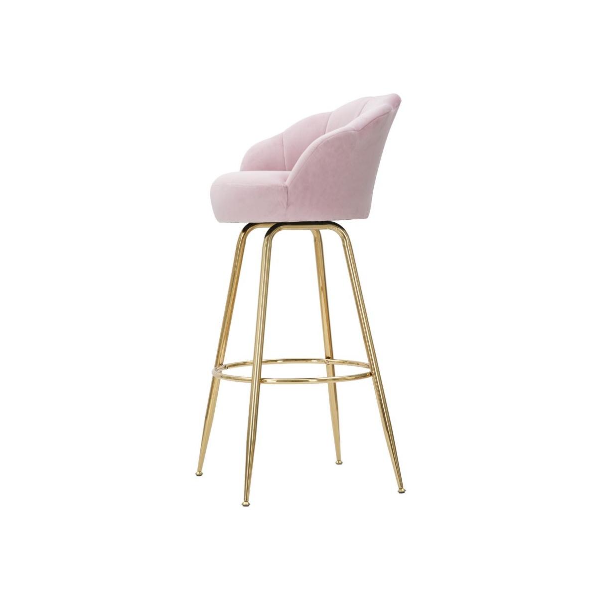 Sgabello bar vienna rosa cm 55x53x110 (altezza seduta 88 cm)