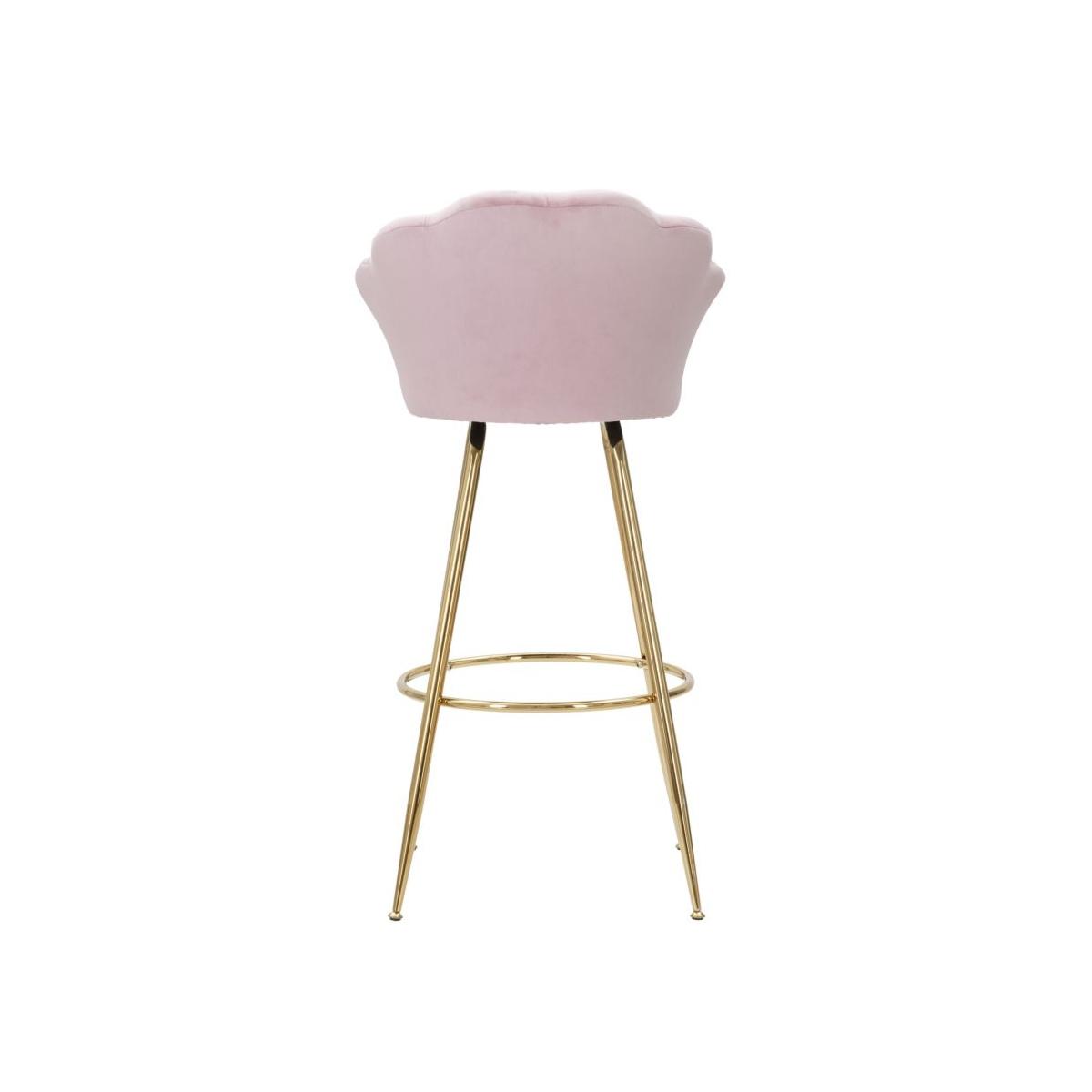 Sgabello bar vienna rosa cm 55x53x110 (altezza seduta 88 cm)