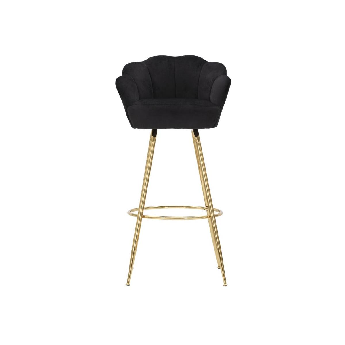 Sgabello bar vienna nero cm 55x53x110 (altezza seduta 88 cm)