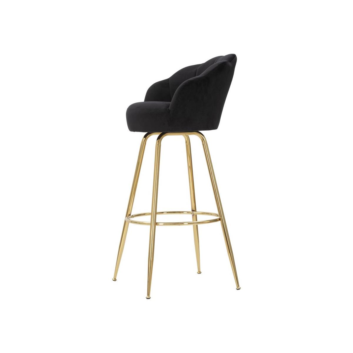Sgabello bar vienna nero cm 55x53x110 (altezza seduta 88 cm)
