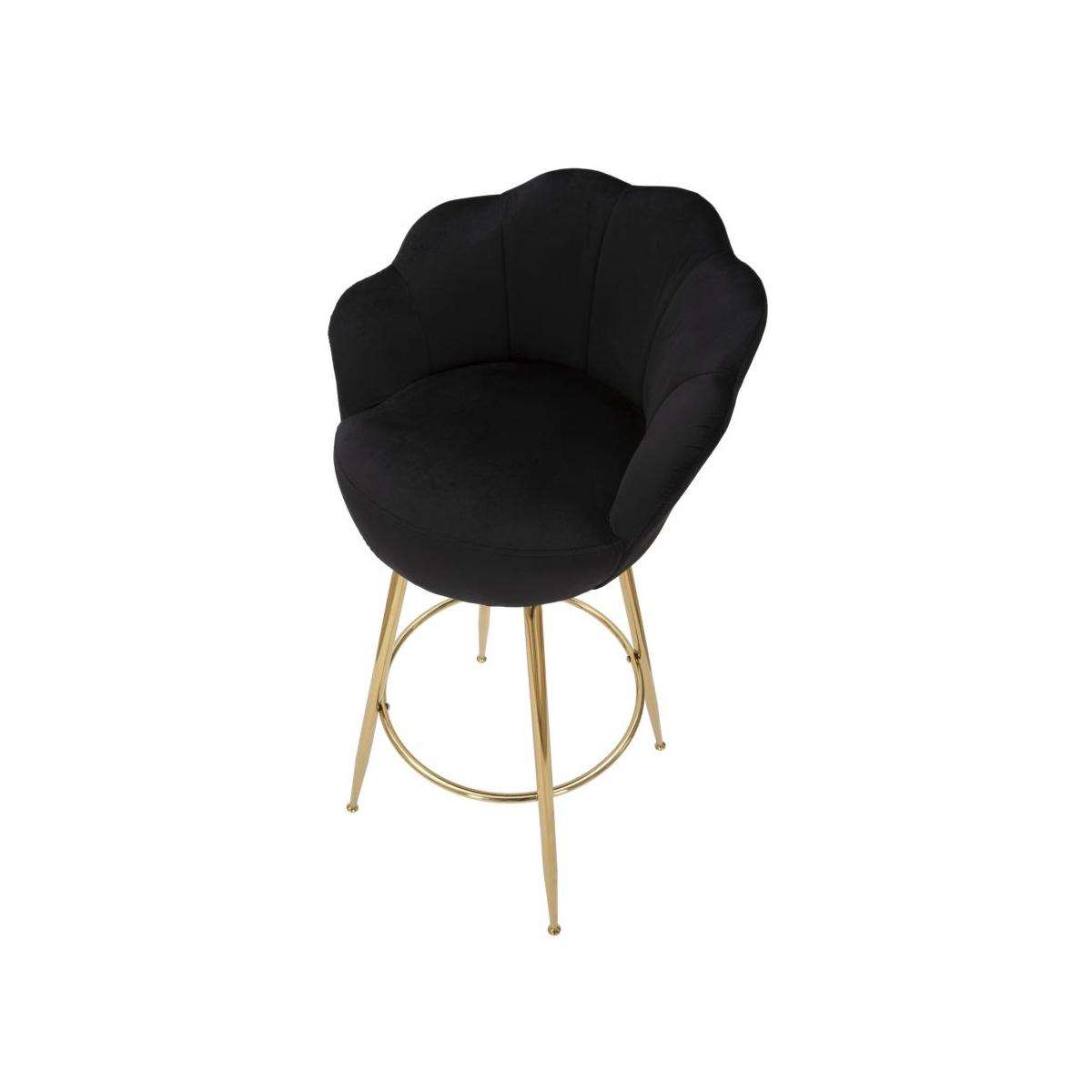 Sgabello bar vienna nero cm 55x53x110 (altezza seduta 88 cm)
