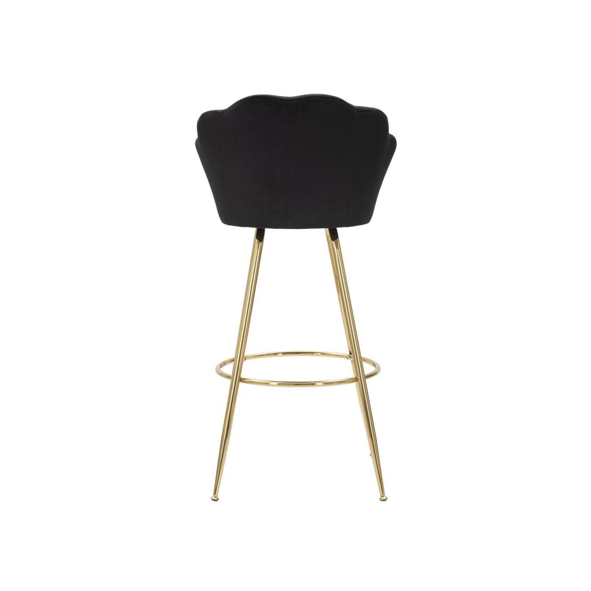 Sgabello bar vienna nero cm 55x53x110 (altezza seduta 88 cm)