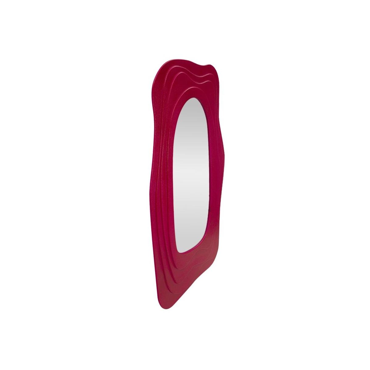 Specchio da muro dafne fuxia cm 90x4x165 (misura specchio cm 46x107)