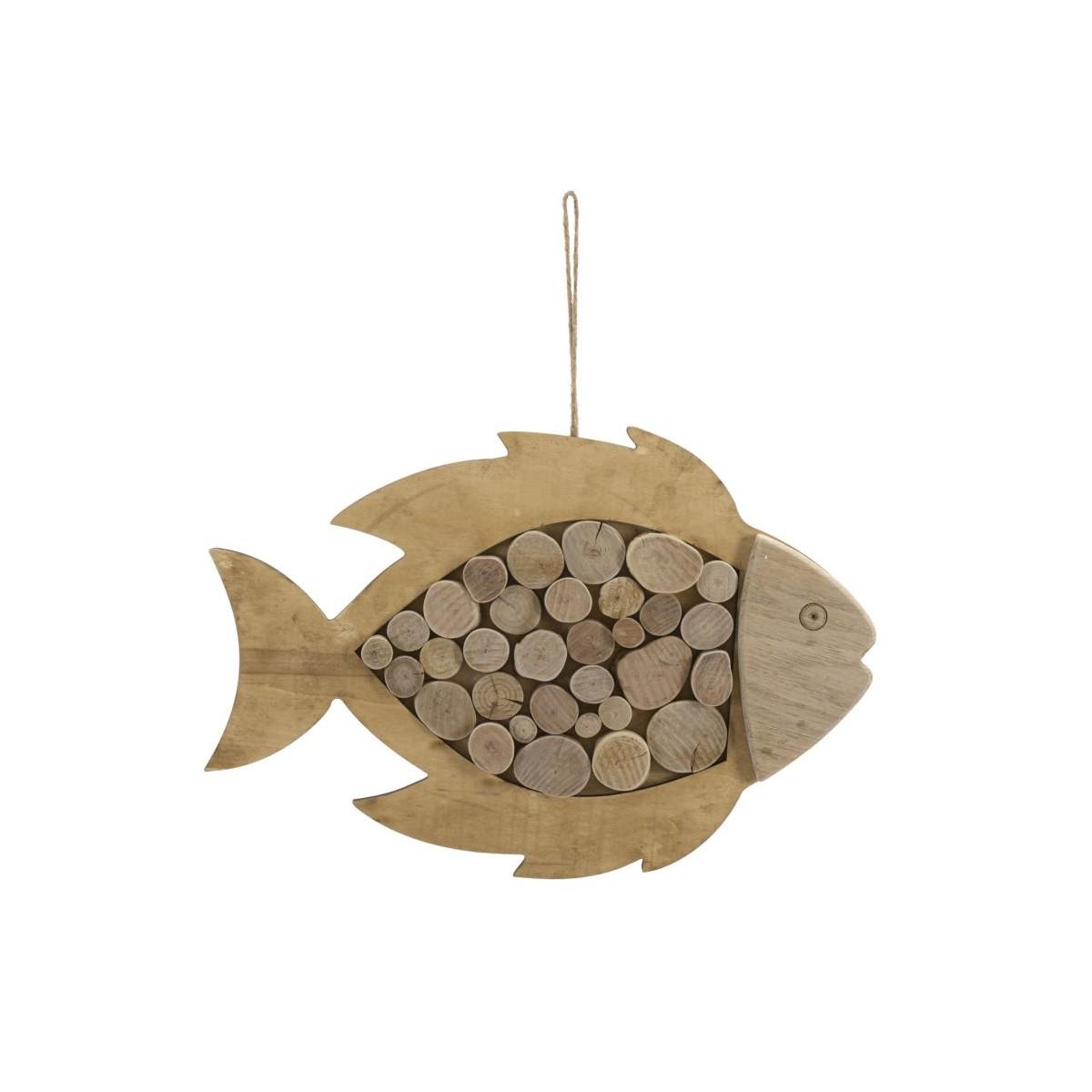 Pesce da appendere nature cm 42,5x2x28,5 min 2
