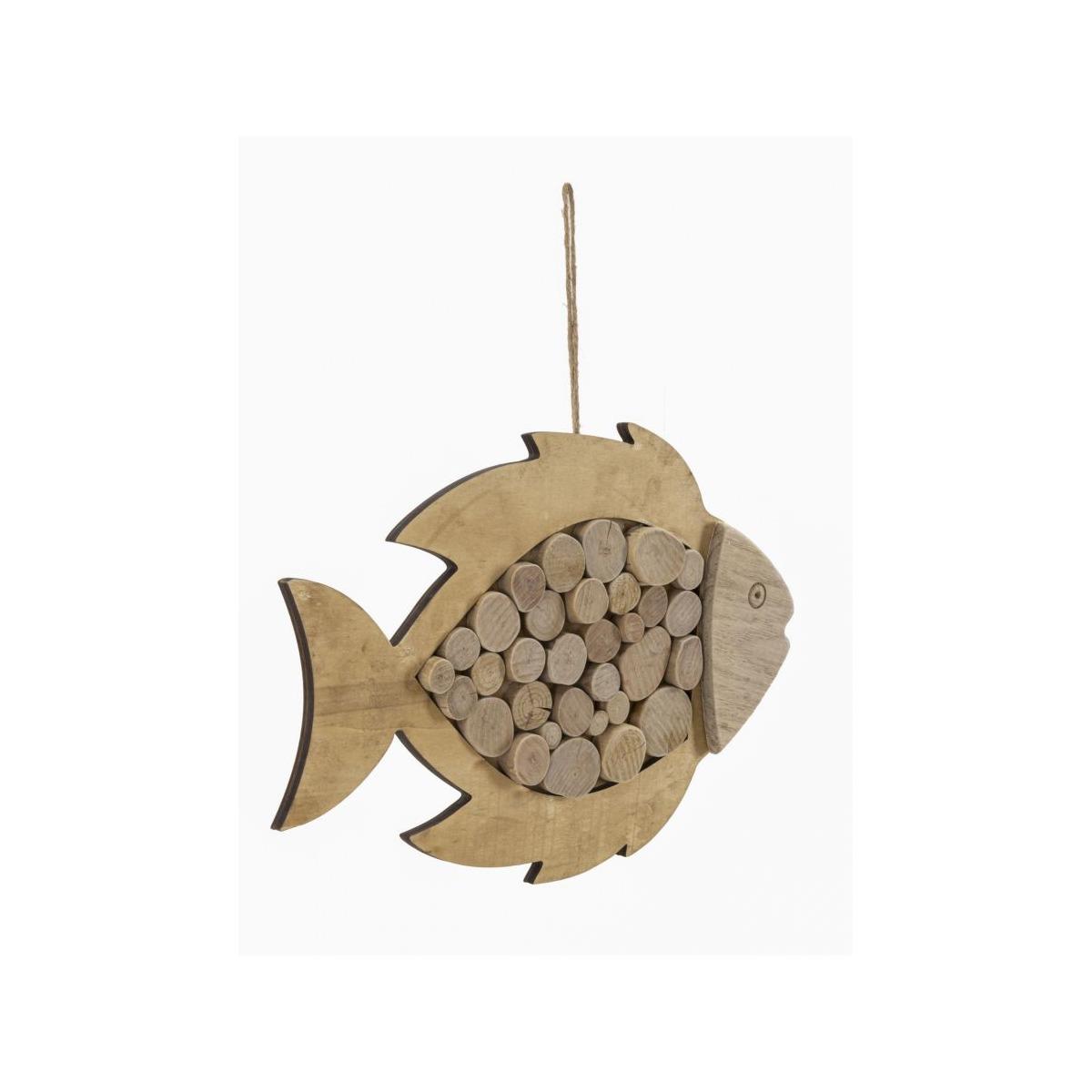 Pesce da appendere nature cm 42,5x2x28,5 min 2