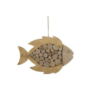 Pesce da appendere nature cm 42,5x2x28,5 min 2