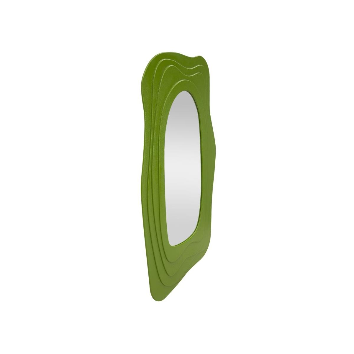 Specchio da muro dafne verde cm 90x4x165 (misura specchio cm 46x107)