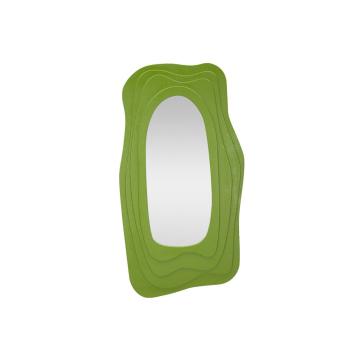 Specchio da muro dafne verde cm 90x4x165 (misura specchio cm 46x107)