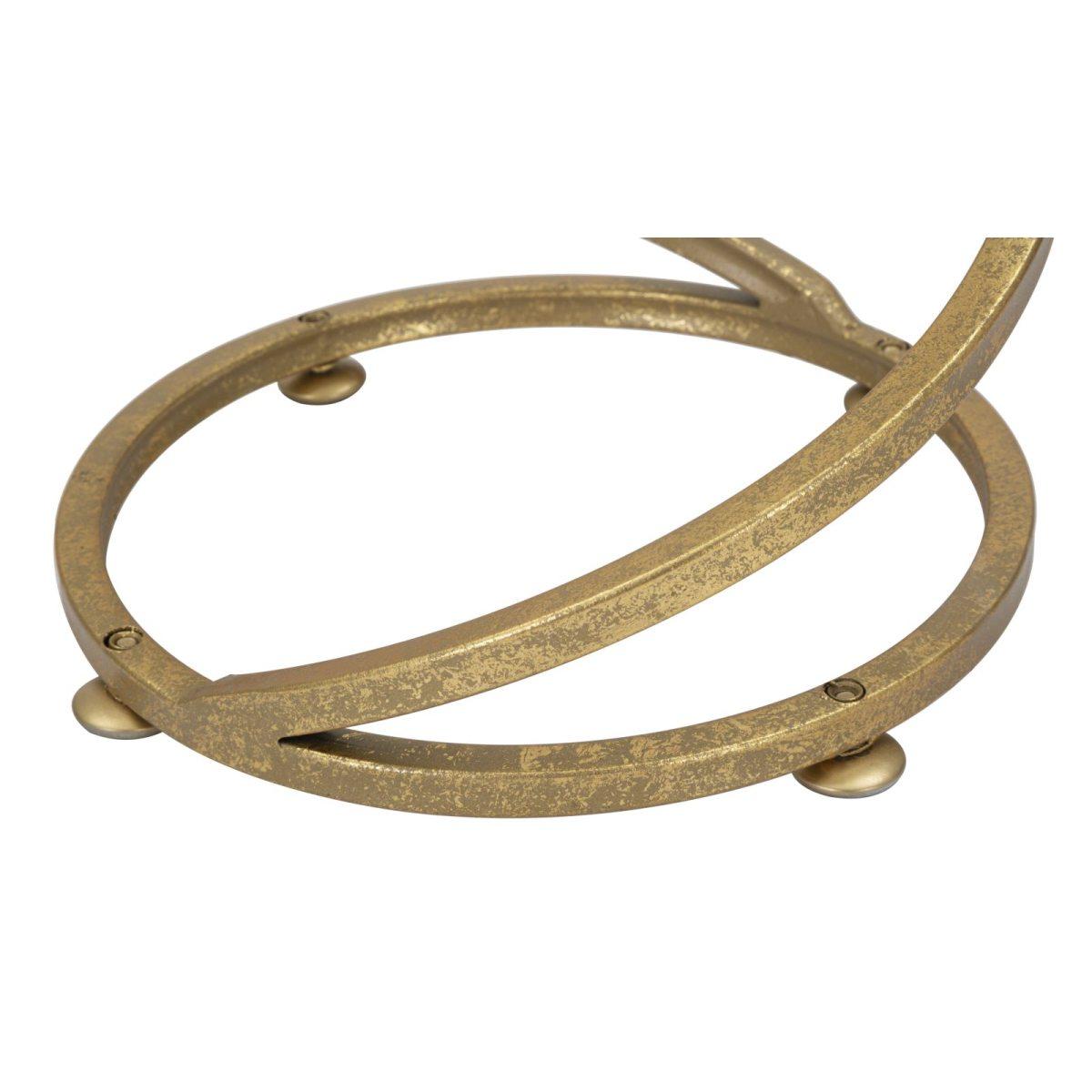 Tavolinetto spiral marble cm Ø 27,5x47,5