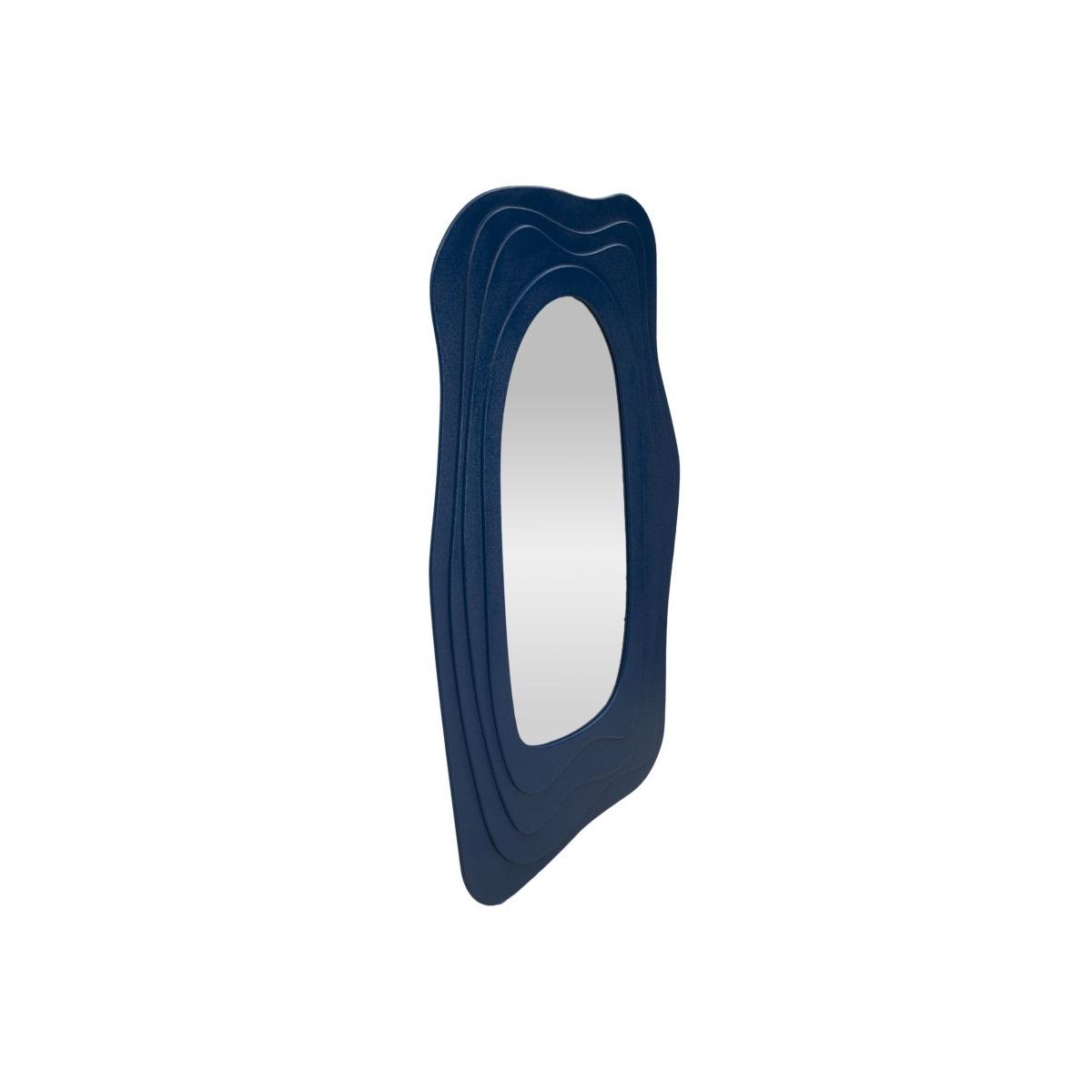 Specchio da muro dafne blu cm 90x4x165cm (misura specchio cm 46x107)