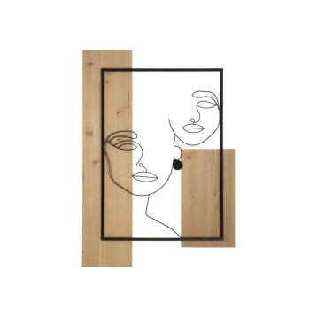 Pannello da muro faces ferro e wood cm 63x2x90